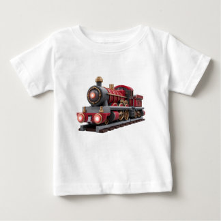 Camiseta De Bebé Classic Red Steam Train – Adventure Kids T-Shirt