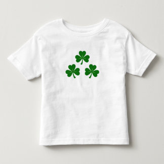 Camiseta De Bebé Classic Trio of Lucky Green Shamrocks St. Patrick’