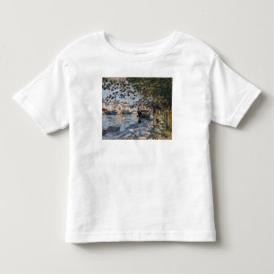 Camiseta De Bebé Claude Monet el el Sena en Ruán, 1872
