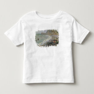 Camiseta De Bebé Claude Monet el Etretat, playa y d'Amont de