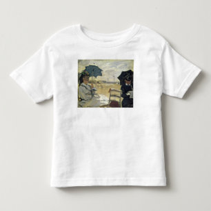 Camiseta De Bebé Claude Monet el   la playa en Trouville, 1870
