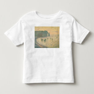 Camiseta De Bebé Claude Monet el los acantilados en Etretat, 1886