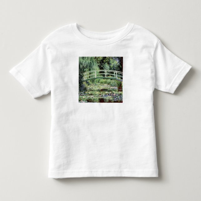 Camiseta De Bebé Claude Monet el | Waterlilies blanco, 1899 (Anverso)