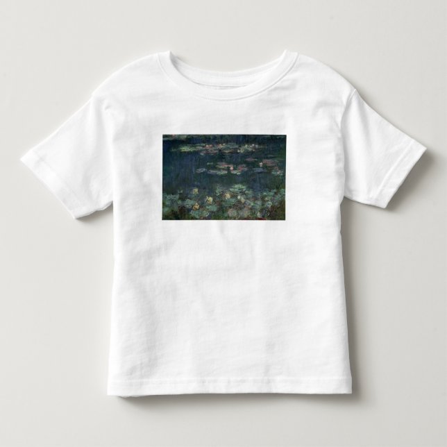 Camiseta De Bebé Claude Monet el | Waterlilies: Reflexiones verdes (Anverso)