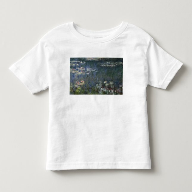 Camiseta De Bebé Claude Monet el | Waterlilies: Reflexiones verdes (Anverso)