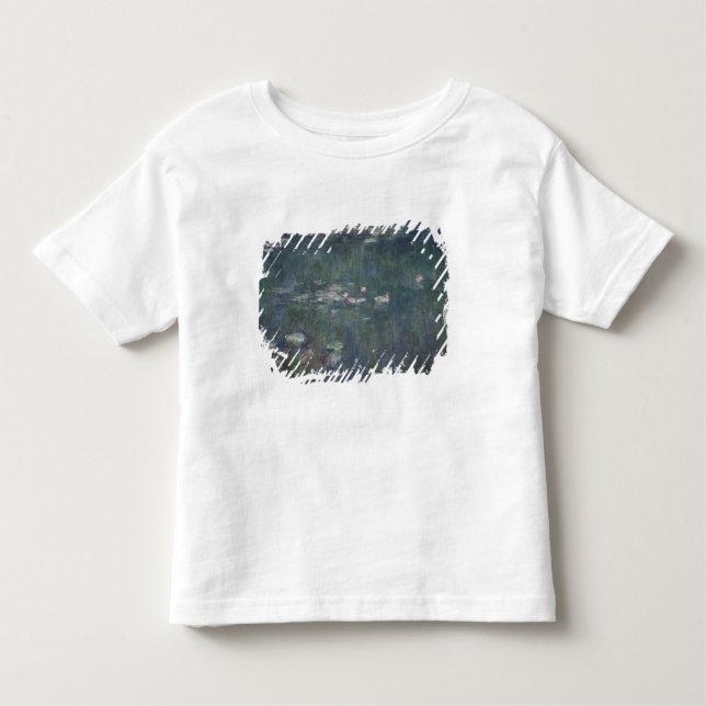 Camiseta De Bebé Claude Monet el | Waterlilies: Reflexiones verdes (Anverso)
