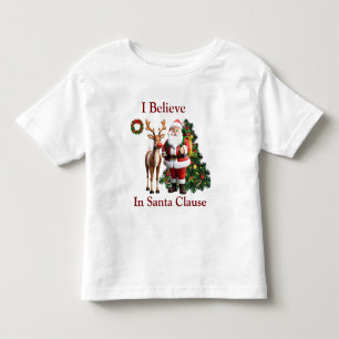 Camiseta De Bebé Claus Santa Rudolf el reno de la nariz roja