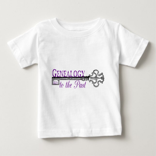 Camiseta De Bebé Clave genealógica para el pasado (Anverso)