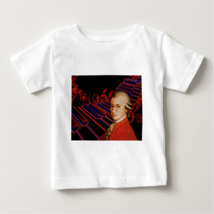 Camiseta De Bebé Claves de Mozart_