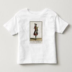 Camiseta De Bebé Cleante se vistió como caballero, placa de moda,