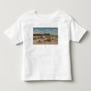 Camiseta De Bebé Clearwater, FL - Sunbathers en la playa de