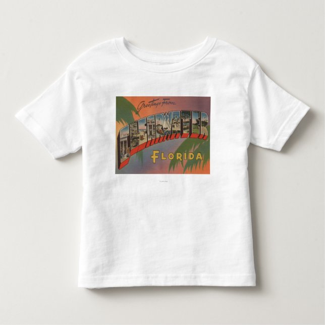 Camiseta De Bebé Clearwater, la Florida - escenas grandes de la (Anverso)