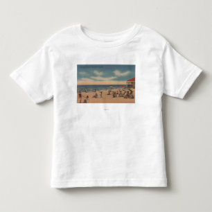 Camiseta De Bebé Clearwater, la Florida - vista de la playa de