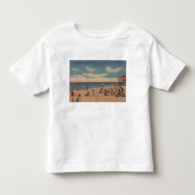 Camiseta De Bebé Clearwater, la Florida - vista de la playa de (Anverso)