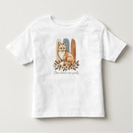 Camiseta De Bebé Clever Fox Quote Watercolor Art