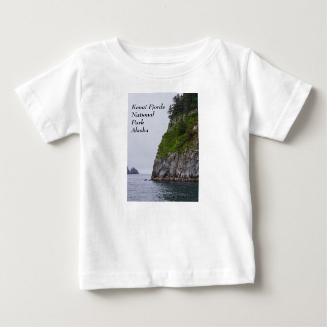 Camiseta De Bebé Cliff En Kenai Painterly (Anverso)
