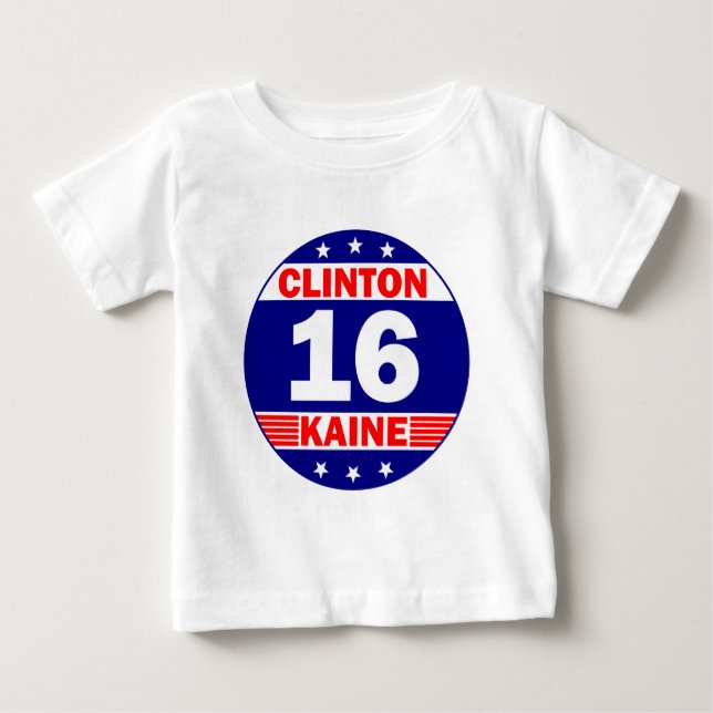 Camiseta De Bebé Clinton Kaine 2016 (Anverso)