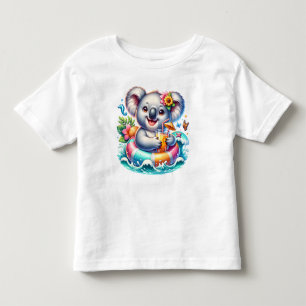 Camiseta De Bebé Clipart de sublimación de koala de verano