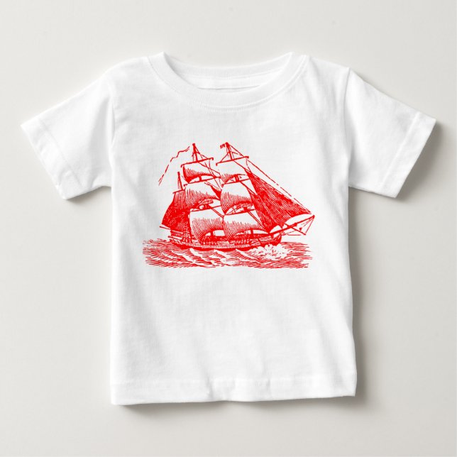 Camiseta De Bebé Clipper - Red (Anverso)