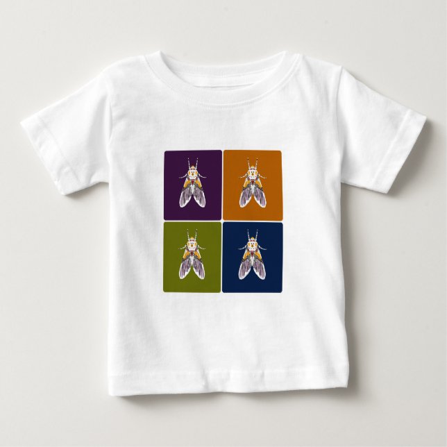 Camiseta De Bebé Clown Face Moth (Anverso)