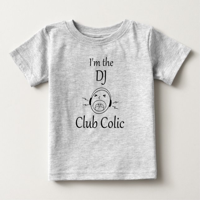 Camiseta De Bebé Club Colic - Soy el DJ bodysuit (Anverso)
