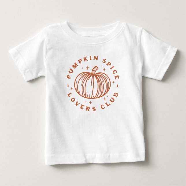 Camiseta De Bebé Club de amantes de las especias de calabaza