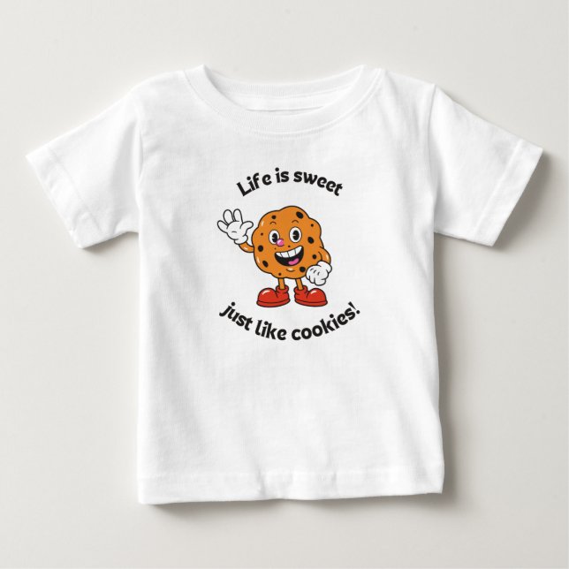 Camiseta De Bebé "Club de Galletas de la Vida Dulce" (Anverso)