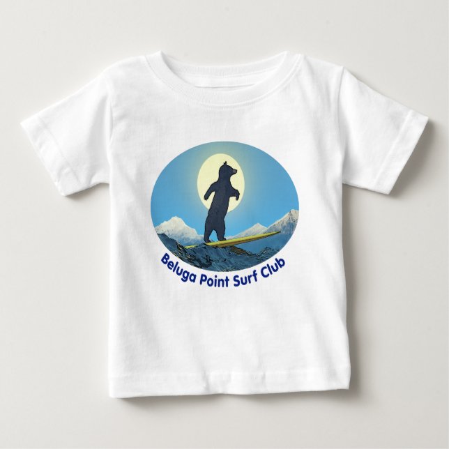 Camiseta De Bebé Club de Surf Beluga Point (Anverso)