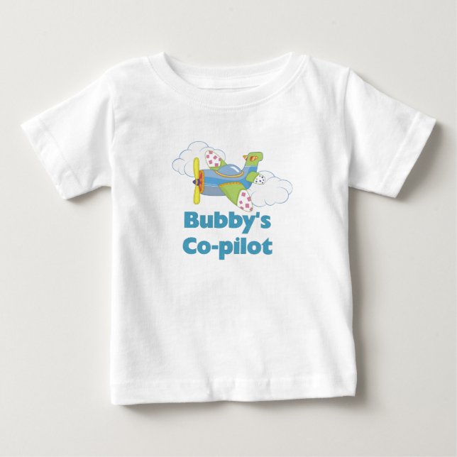 Camiseta De Bebé Co-piloto de Bubby (Anverso)