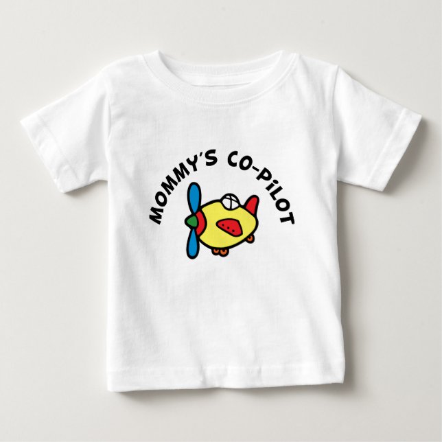 Camiseta De Bebé Co-piloto de mamá (Anverso)