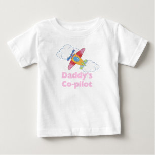 Camiseta De Bebé Co-piloto de Papi (chica)