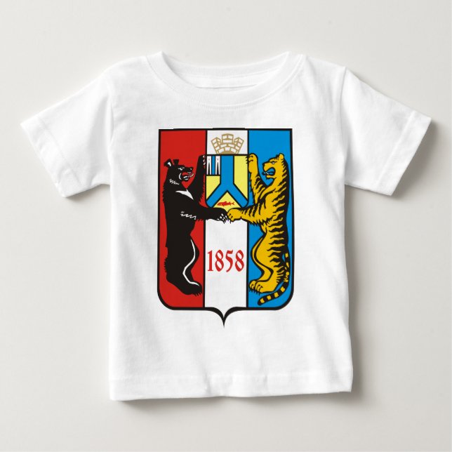 Camiseta De Bebé Coat_of_Arms_of_Khabarovsk (Anverso)