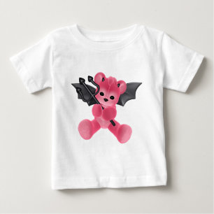 Camiseta De Bebé ♥ cobrable del oso de peluche del diablo del ♥
