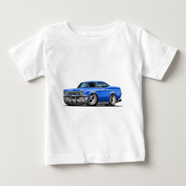 Camiseta De Bebé Coche 1965-66 del azul del impala (Anverso)