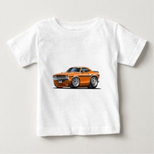Camiseta De Bebé Coche 1970-72 del naranja del desafiador