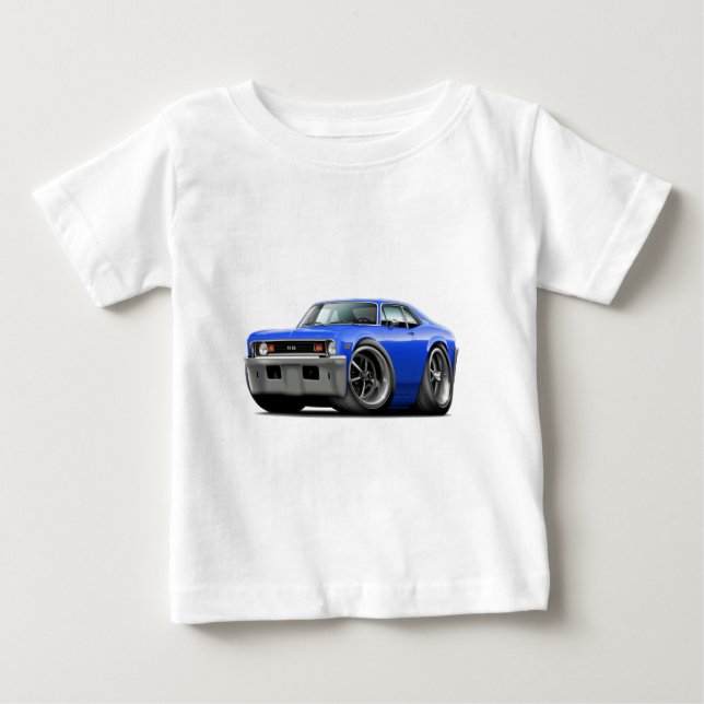 Camiseta De Bebé Coche 1973-74 del azul de Nova (Anverso)