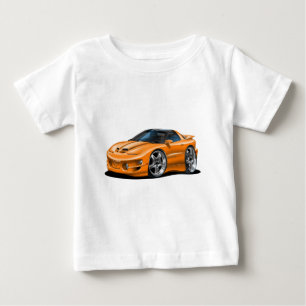 Camiseta De Bebé Coche 1998-02 del naranja del transporte de
