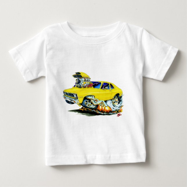 Camiseta De Bebé Coche amarillo 1971-74 de Nova (Anverso)