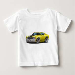 Camiseta De Bebé Coche Amarillo-Negro 1971-72 de Chevelle