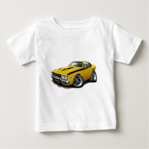 Camiseta De Bebé Coche Amarillo-Negro 1973-74 del Roadrunner