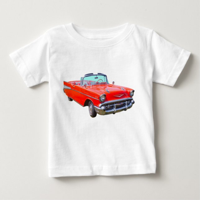 Camiseta De Bebé Coche antiguo convertible 1957 del Bel Air de (Anverso)