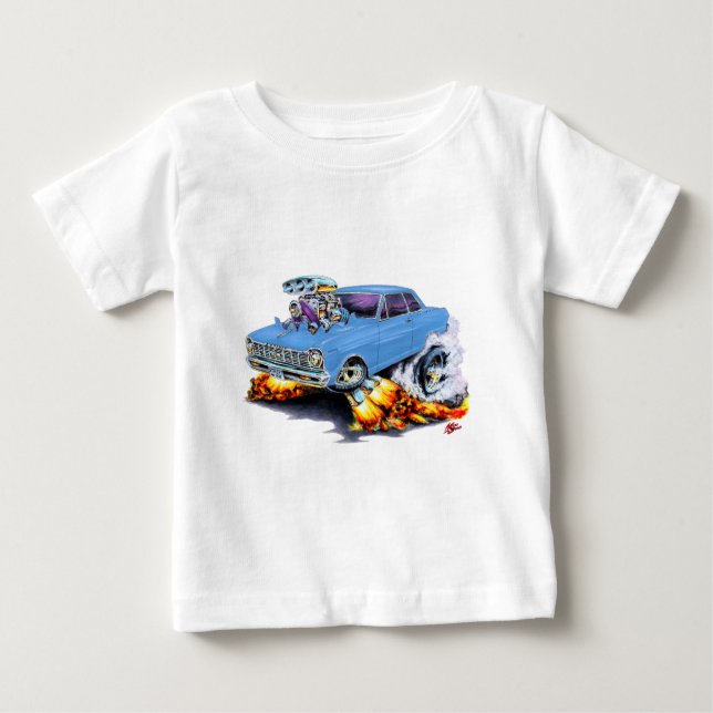 Camiseta De Bebé Coche azul claro 1962-65 de Nova (Anverso)