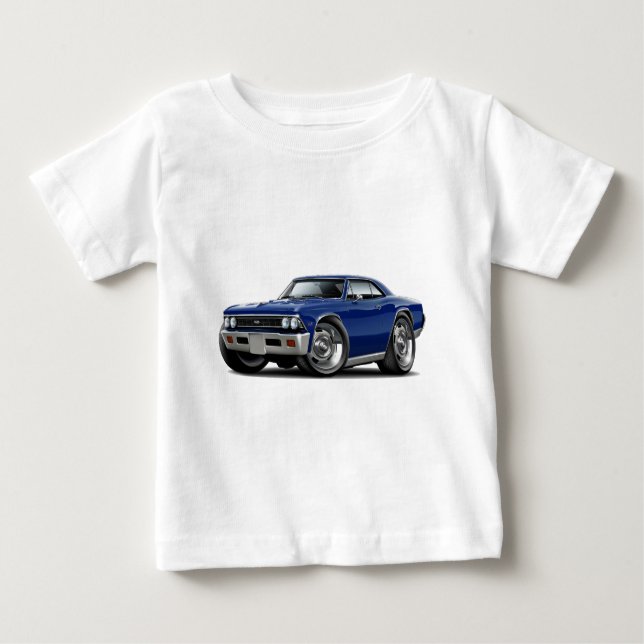 Camiseta De Bebé Coche azul marino 1966 de Chevelle (Anverso)