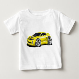 Camiseta De Bebé Coche Camaro amarillo-negro 2010-11