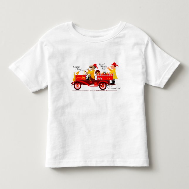 Camiseta De Bebé Coche de bomberos (Anverso)