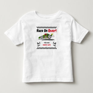 Camiseta De Bebé Coche de Carreras Verde Listo, Preparado, ¡Vamos!