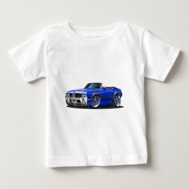 Camiseta De Bebé Coche del azul del machete de Olds (Anverso)