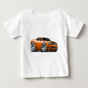 Camiseta De Bebé Coche del naranja del desafiador de Dodge