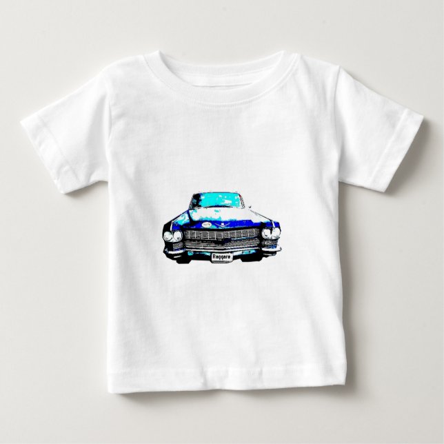 Camiseta De Bebé coche del raggare de Cadillac (Anverso)