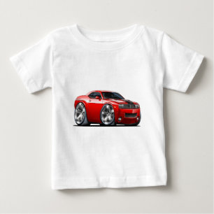 Camiseta De Bebé Coche del rojo del desafiador de Dodge